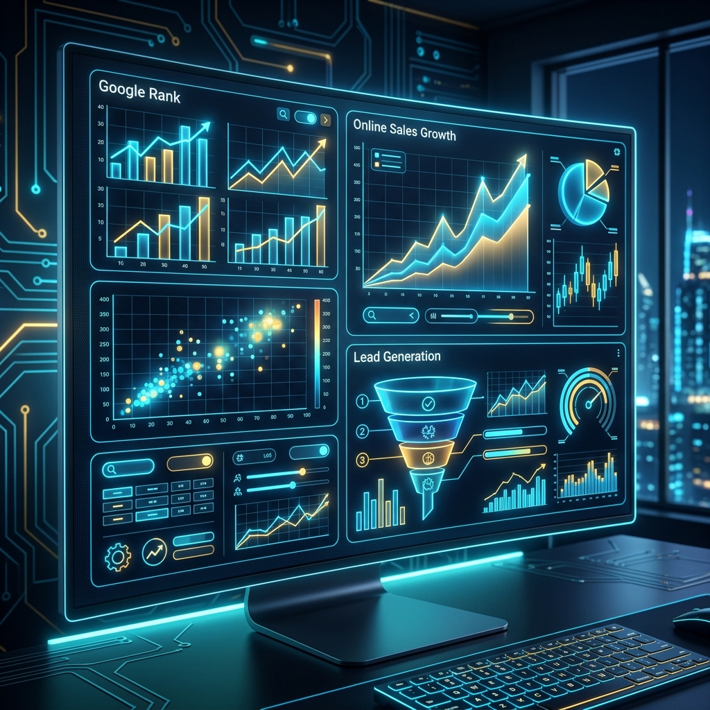 Google Rank & Sales Dashboard